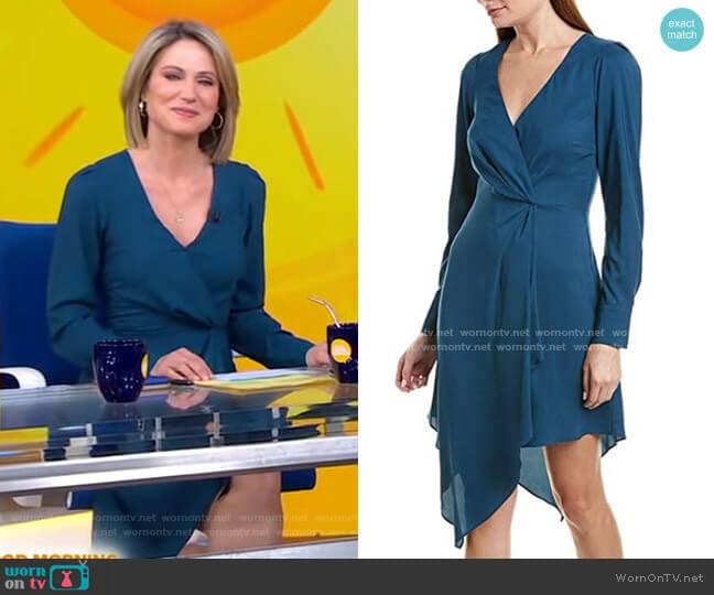 Asymmetrical Midi Dress by Parker worn by Amy Robach on Good Morning America