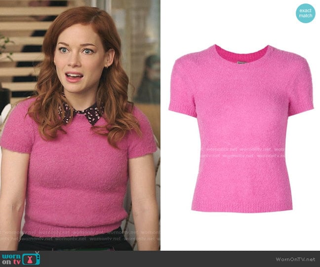 Short Sleeved Sweatshirt by Rachel Comey worn by Zoey Clarke (Jane Levy) on Zoeys Extraordinary Playlist