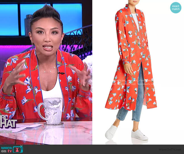 Hugo Floral-Print Jacket Dress by Rag & Bone worn by Jeannie Mai on The Real