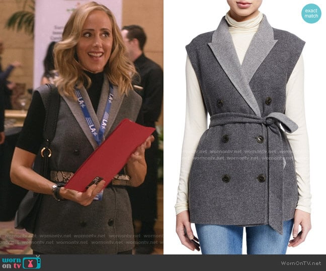 Pearson Vest by Rag & Bone worn by Teddy Altman (Kim Raver) on Greys Anatomy