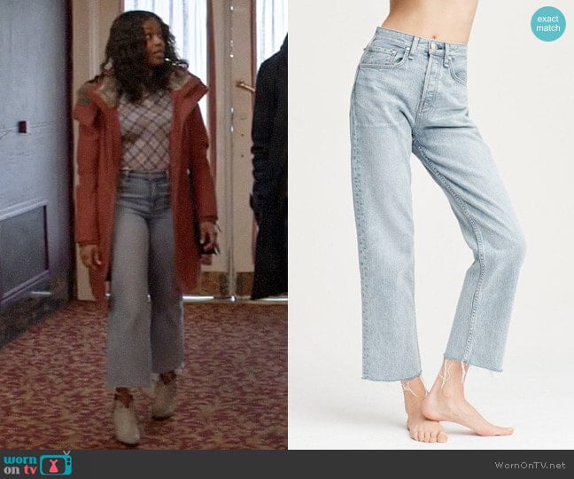 Rag & Bone Maya Jeans in Icy Blue worn by Ali Finer (Javicia Leslie) on God Friended Me