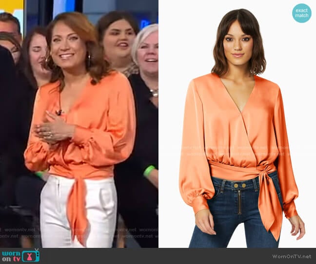 Analiese Top by Ramy Brook worn by Ginger Zee on Good Morning America