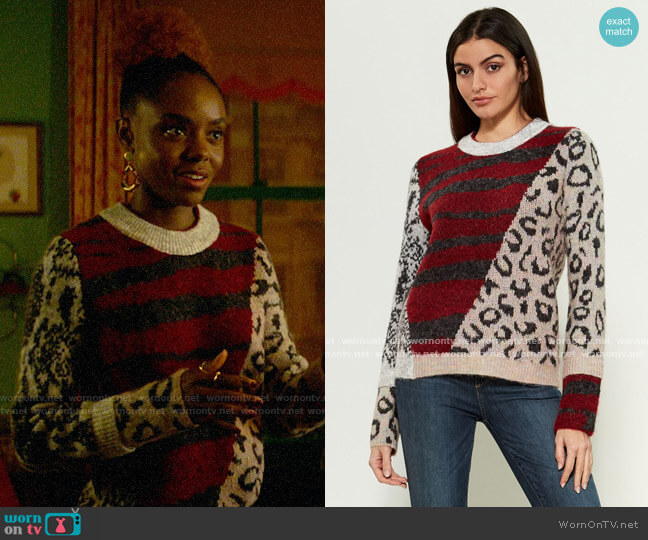 WornOnTV: Josie’s mixed animal print sweater on Katy Keene | Ashleigh ...