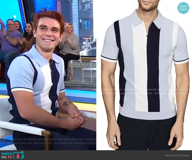 Ossie Polo Shirt by Reiss worn by KJ Apa