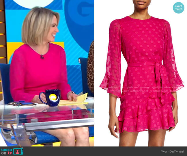 WornOnTV: Amy’s pink polka dot dress on Good Morning America | Amy ...