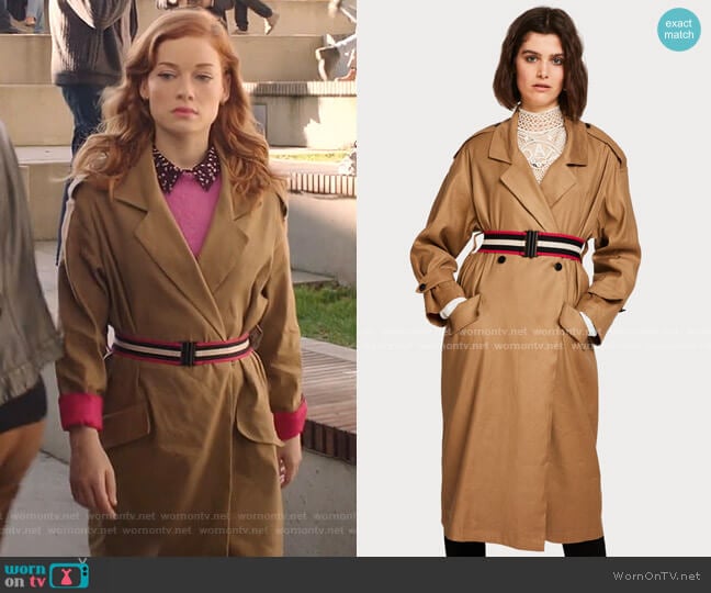 Longline Trench Coat by Scotch and Soda worn by Zoey Clarke (Jane Levy) on Zoeys Extraordinary Playlist