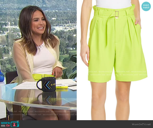 Rost Belted Shorts by Simon Miller worn by Erin Lim on E! News