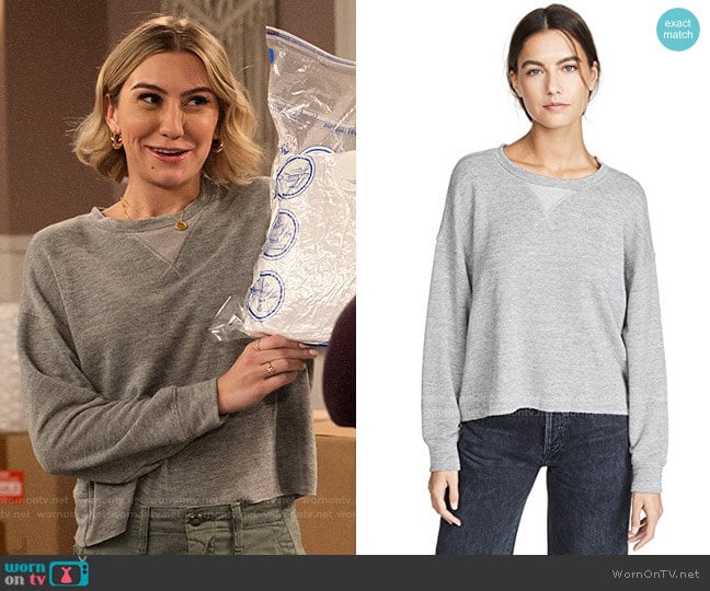 Ava’s grey sweatshirt on The Expanding Universe of Ashley Garcia