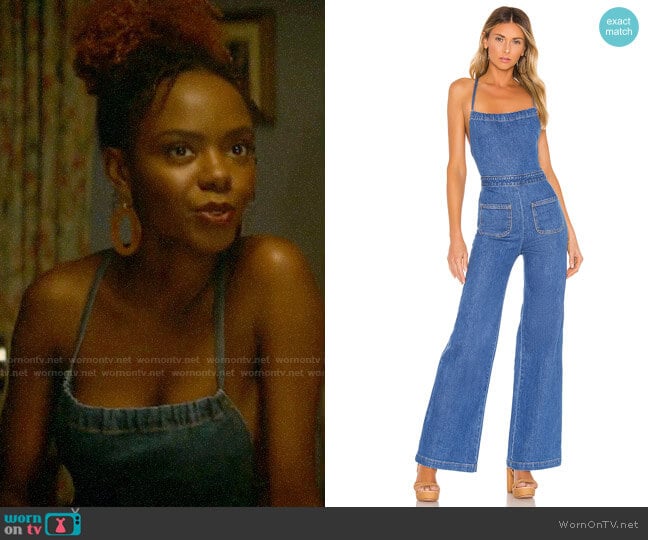 Stoned Immaculate Jean Genie Jumpsuit worn by Josie McCoy (Ashleigh Murray) on Katy Keene