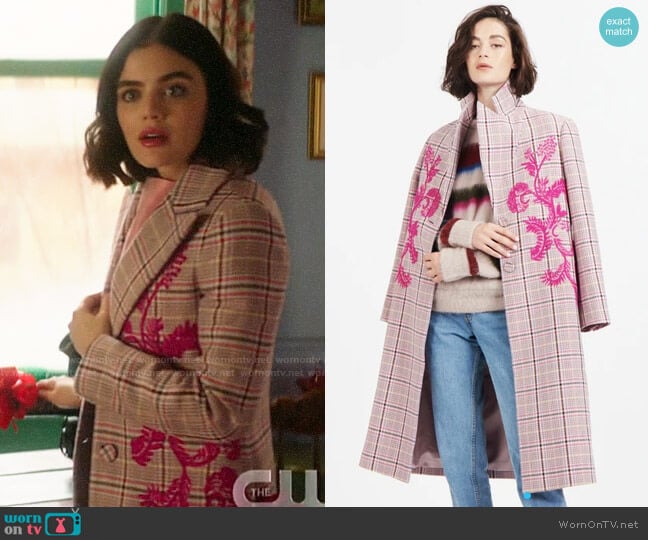 Tanya Taylor Leida II Coat worn by Katy Keene (Lucy Hale) on Katy Keene