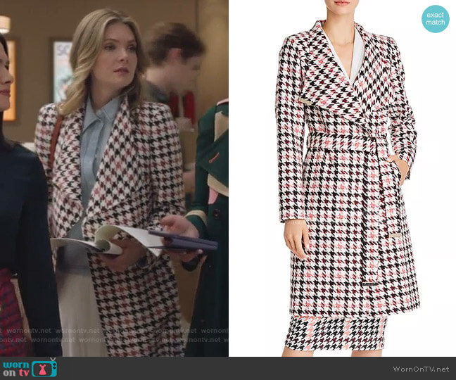 ted baker dogtooth coat