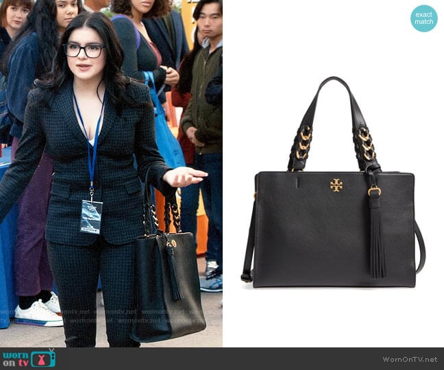 Tory Burch Brooke Leather Satchel worn by Alex Dunphy (Ariel Winter) on Modern Family