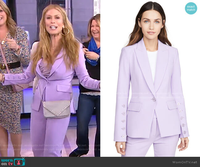 WornOnTV: Jill’s lilac button-sleeve jacket and pants on Today | Jill ...