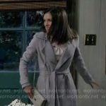 Willow’s lavender purple coat on General Hospital