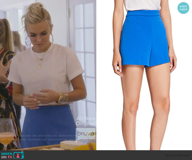 Hera High Waist Shorts on Alice + Olivia worn by Leah McSweeney on The Real Housewives of New York City