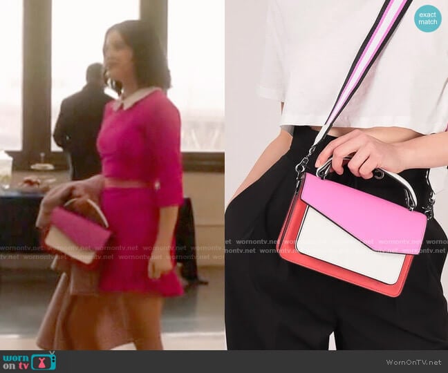 Botkier Cobble Hill Crossbody in Colorblock worn by Katy Keene (Lucy Hale) on Katy Keene