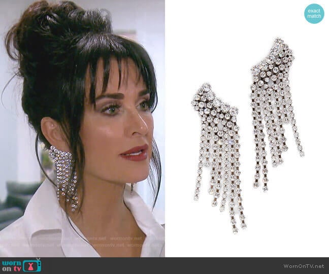 Chandelier Earrings by Isabel Marant worn by Kyle Richards on The Real Housewives of Beverly Hills