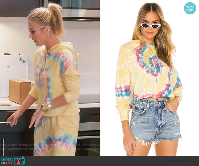 X REVOLVE Tie Dye Hoodie by Daydreamer worn by Tinsley Mortimer on The Real Housewives of New York City