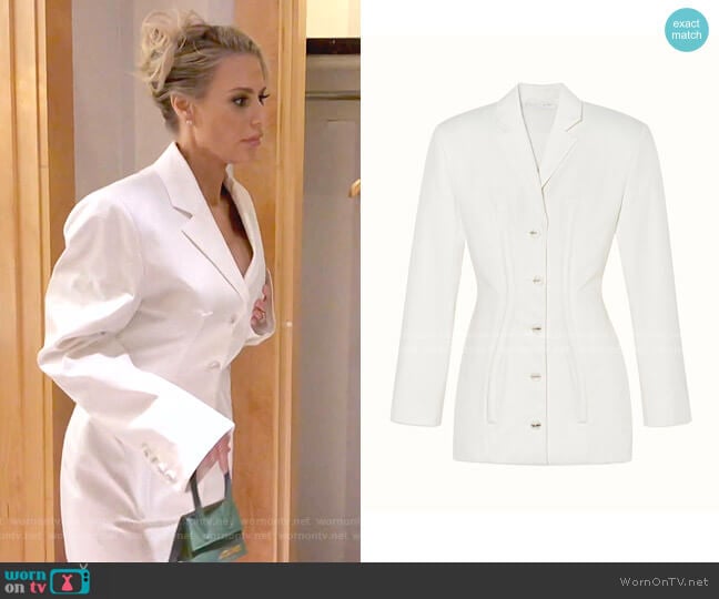 WornOnTV Dorit s white blazer dress on The Real Housewives of Beverly Hills Dorit Kemsley Clothes and Wardrobe from TV