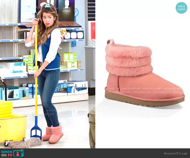 Classic Mini Fluff Quilted Boot by Ugg worn by Cheyenne (Nichole Bloom) on Superstore