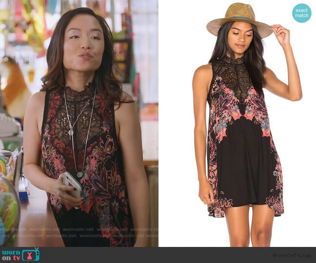 rsha Printed Slip by Free People worn by Janet (Andrea Bang) on Kims Convenience