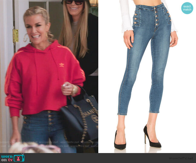 Natasha Sky High Skinny Cropped Jean by J Brand worn by Tinsley Mortimer on The Real Housewives of New York City