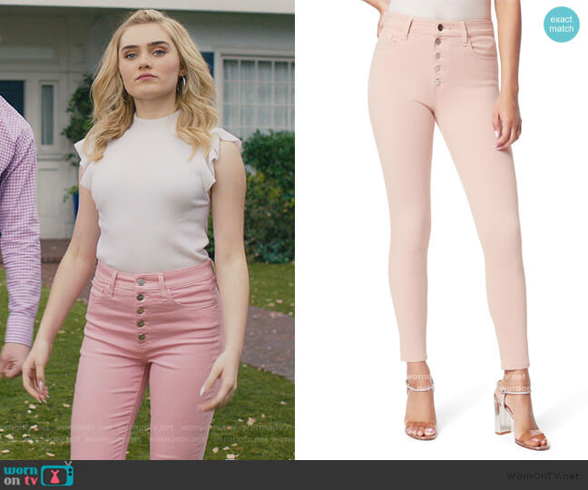 The Charlie High Waist Skinny Jeans by Joe's worn by Taylor Otto (Meg Donnelly) on American Housewife