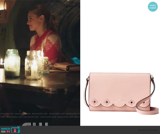 Magnolia Eyelet Crossbody Bag by Kate Spade worn by Betty Cooper (Lili Reinhart) on Riverdale