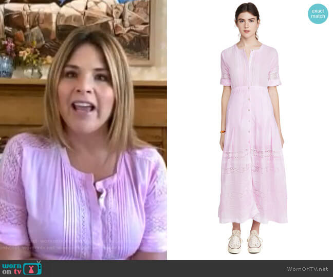 Edie Dress by LoveShackFancy worn by Jenna Bush Hager on Today