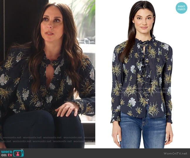 Jasmine Top by Rebecca Taylor worn by Maddie Kendall (Jennifer Love Hewitt) on 9-1-1