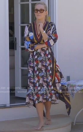 Leah's flag print dress on The Real Housewives of New York City