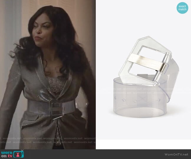 Transparent Belt by Maison Margiela worn by Cookie Lyon (Taraji P. Henson) on Empire