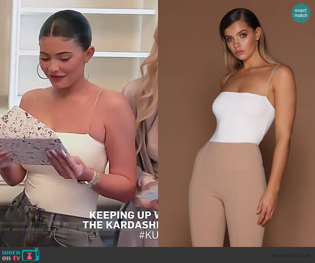 Leila Bodysuit by Meshki worn by Kylie Jenner on Keeping Up with the Kardashians