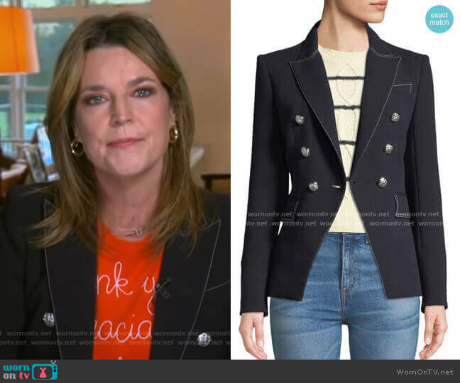 Miller Blazer by Veronica Beard worn by Savannah Guthrie on Today