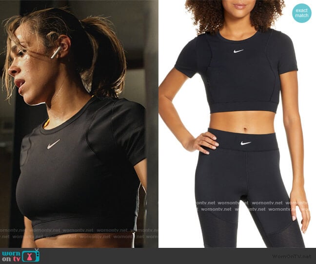 Pro AeroAdapt Crop Top by Nike worn by Emily Lopez (Jessica Camacho) on All Rise