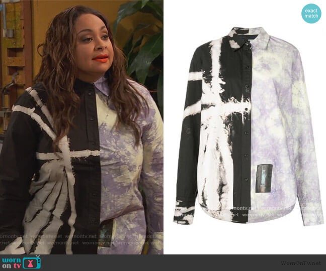 Tie Dye Shirt by Proenza Schouler worn by Raven Baxter (Raven-Symoné) on Ravens Home