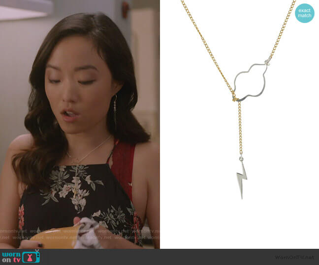 Weather the Storm Necklace by Peggy Li worn by Janet (Andrea Bang) on Kims Convenience