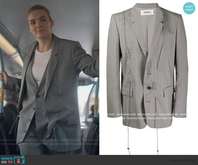 Toggle Detailed Blazer by Chalayan worn by Villanelle (Jodie Comer) on Killing Eve