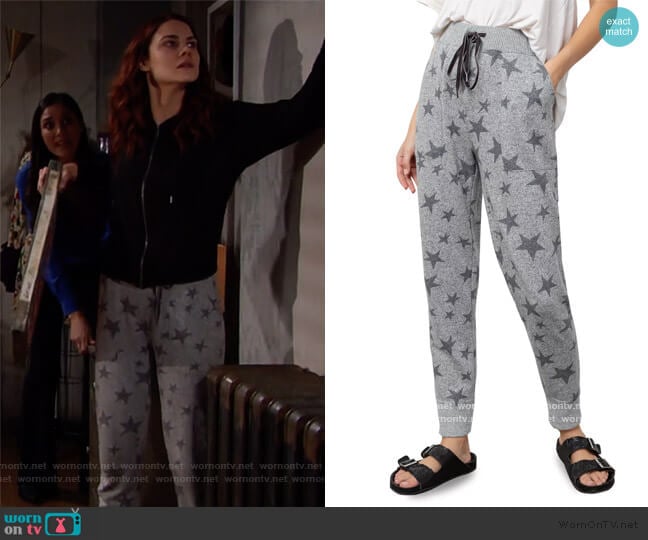 Devon Jogger Pants by Rails worn by Sally Spectra (Courtney Hope) on The Bold and the Beautiful