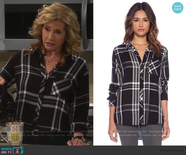 Hunter Button Down by Rails worn by Vanessa Baxter (Nancy Travis) on Last Man Standing