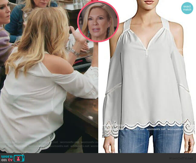 Cold Shoulder Top by Ramy Brook worn by Ramona Singer on The Real Housewives of New York City