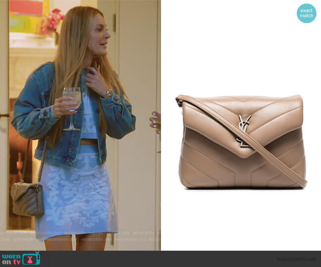 Loulou Toy Quilted Leather Bag by Saint Laurent worn by Leah McSweeney  on The Real Housewives of New York City