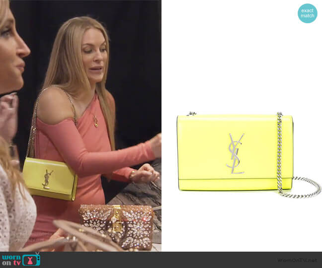 Yellow YSL Bag worn by Leah McSweeney in The Real Housewives of New York  City Season 12 Episode 1