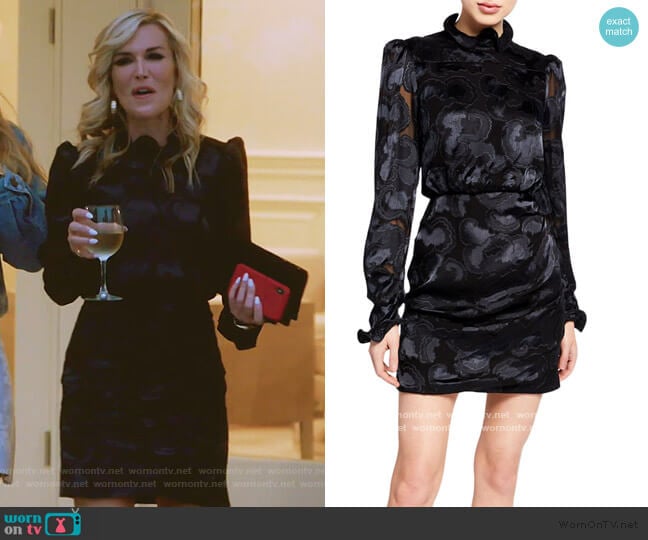 Rina B Dress by Saloni worn by Tinsley Mortimer on The Real Housewives of New York City