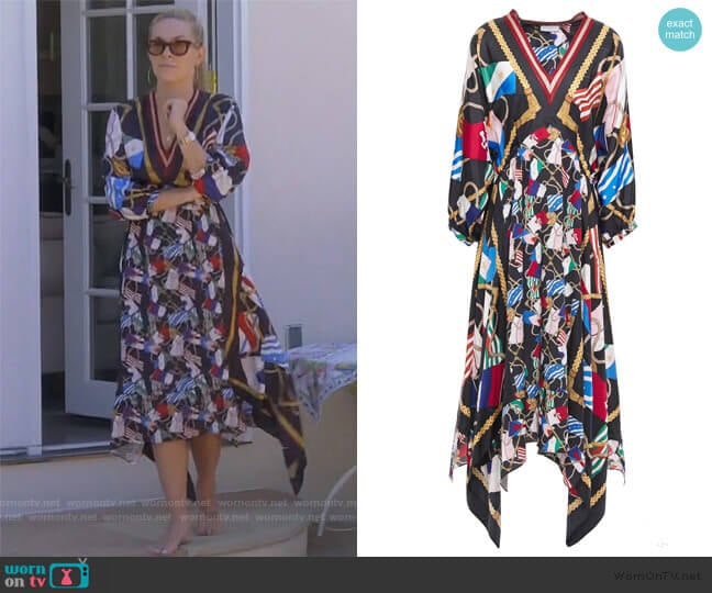 Lauriane Midi Dress by Sandro worn by Leah McSweeney on The Real Housewives of New York City