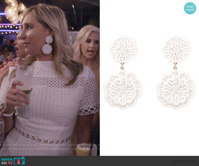 Jada Beaded Earrings by Sonja worn by Sonja Morgan on The Real Housewives of New York City