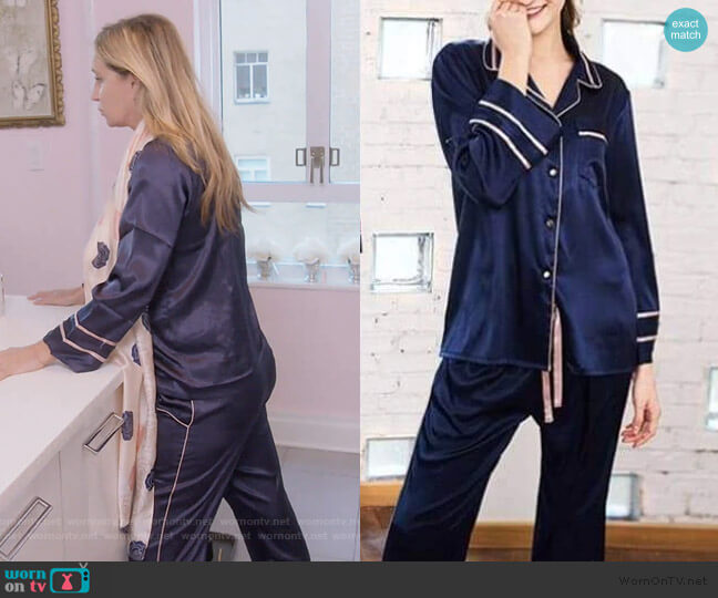 WornOnTV: Sonja’s blue satin pajamas on The Real Housewives of New York ...