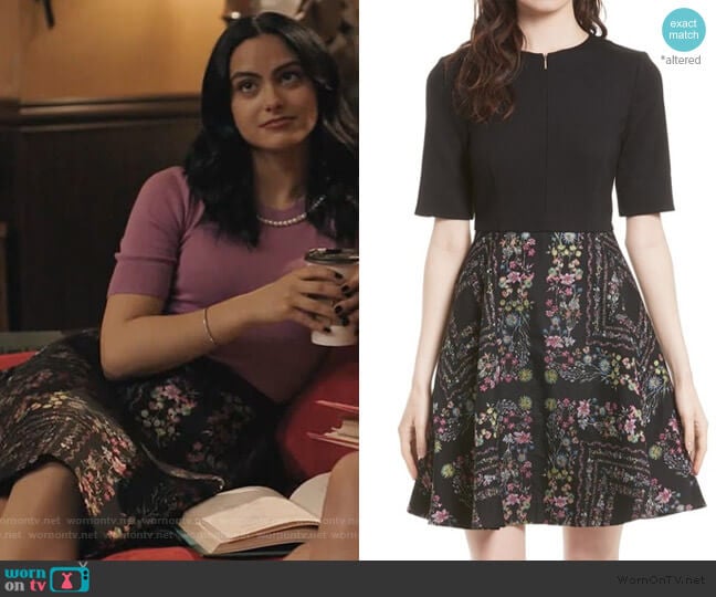 Mooris Dress by Ted Baker worn by Veronica Lodge (Camila Mendes) on Riverdale