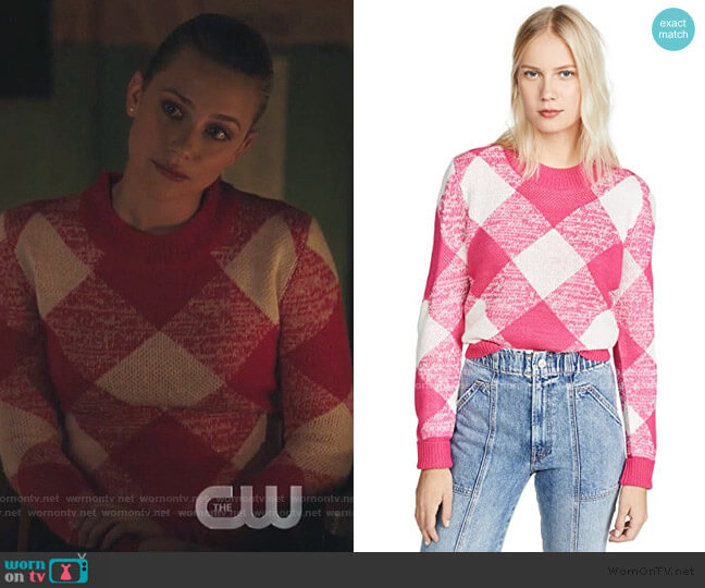 Angle Knit Sweater by The Fifth Label worn by Betty Cooper (Lili Reinhart) on Riverdale