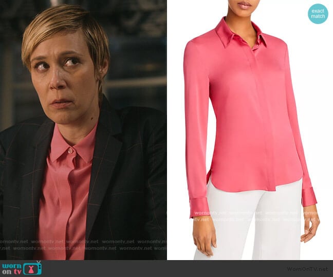 Classic Fitted Shirt by Theory worn by Bonnie Winterbottom (Liza Weil) on How to Get Away with Murder